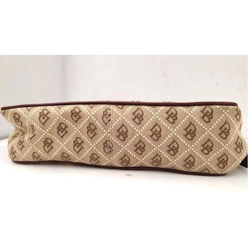 Dooney & Bourke Canvas Monogram Shoulder Mini Handbag Vintage - Picture 9 of 10